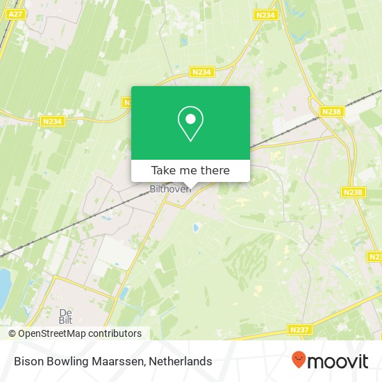 Bison Bowling Maarssen map