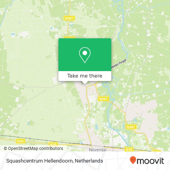 Squashcentrum Hellendoorn map