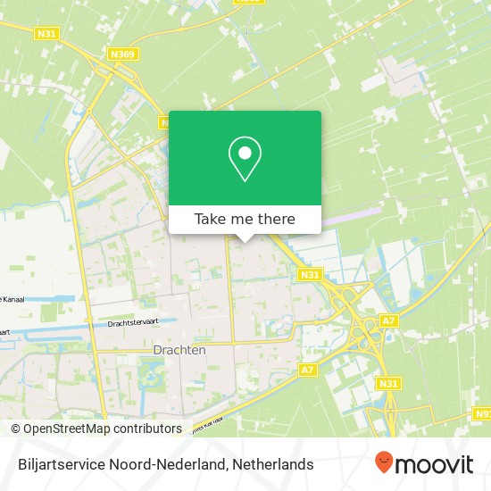 Biljartservice Noord-Nederland map