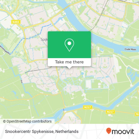 Snookercentr Spykenisse map