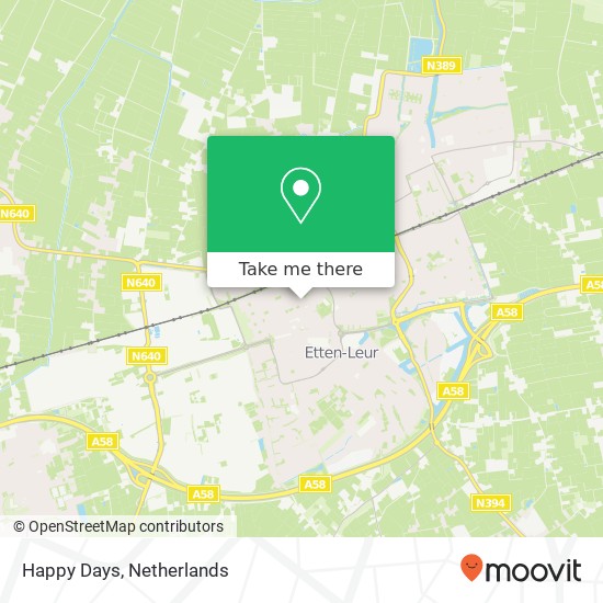 Happy Days map