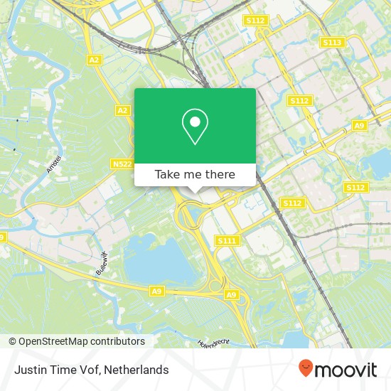 Justin Time Vof map