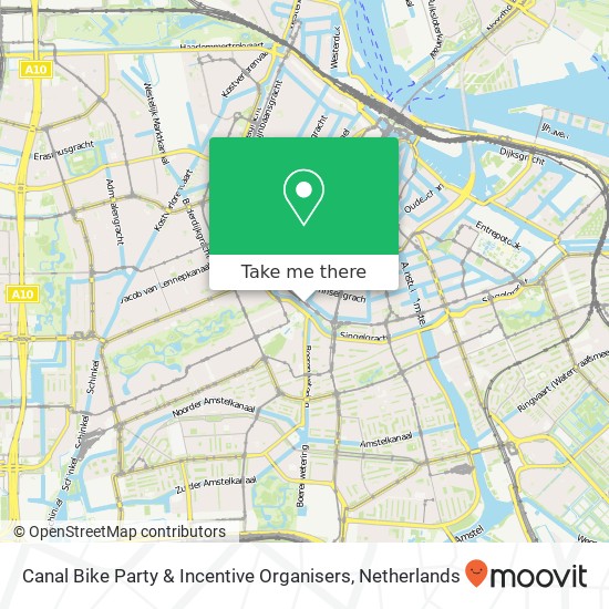 Canal Bike Party & Incentive Organisers map