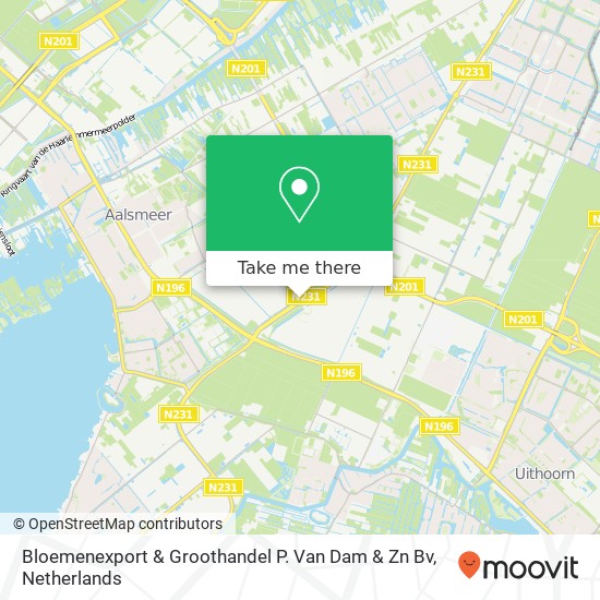 Bloemenexport & Groothandel P. Van Dam & Zn Bv map