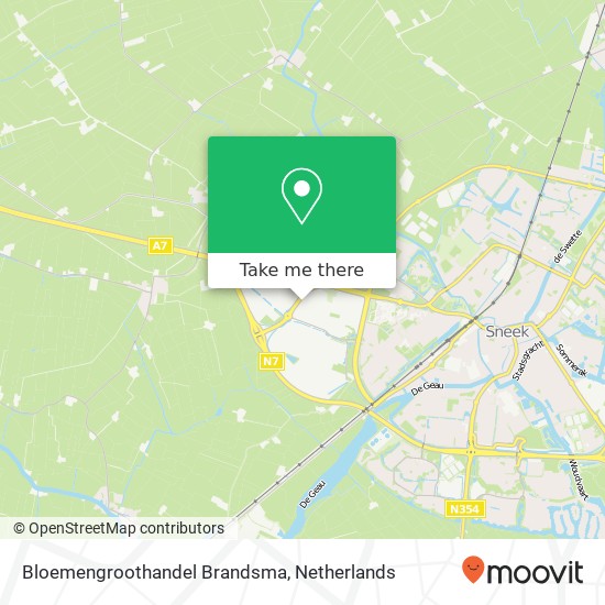Bloemengroothandel Brandsma map