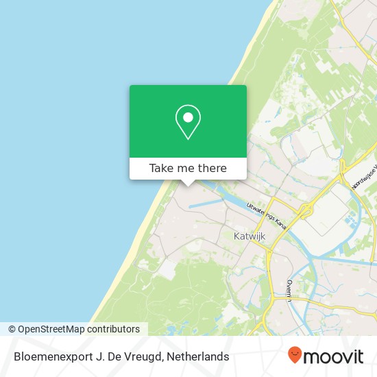 Bloemenexport J. De Vreugd Karte