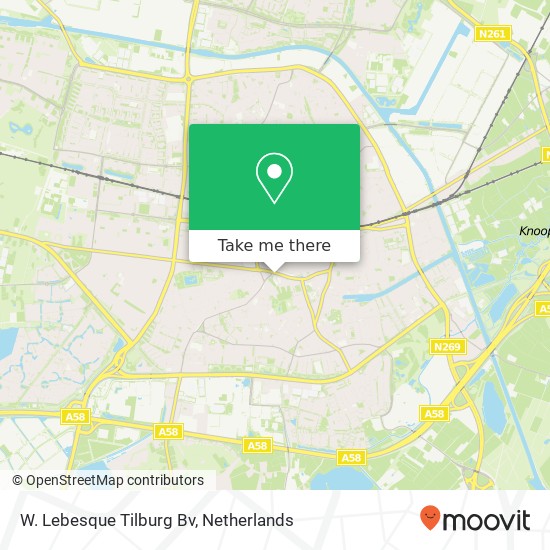 W. Lebesque Tilburg Bv map