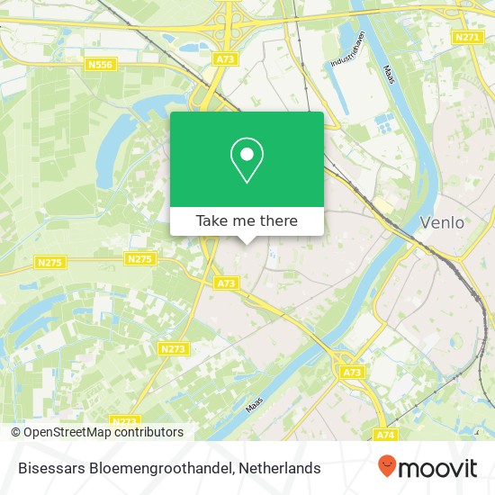 Bisessars Bloemengroothandel map