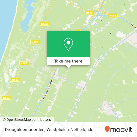 Droogbloemboerderij Westphalen Karte