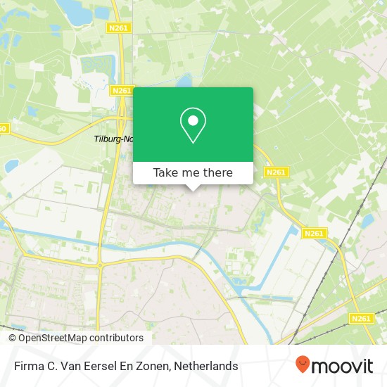 Firma C. Van Eersel En Zonen Karte