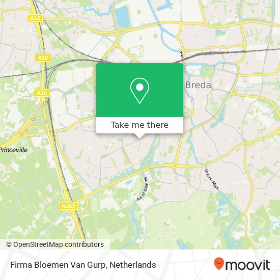 Firma Bloemen Van Gurp map