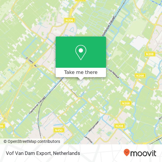 Vof Van Dam Export map