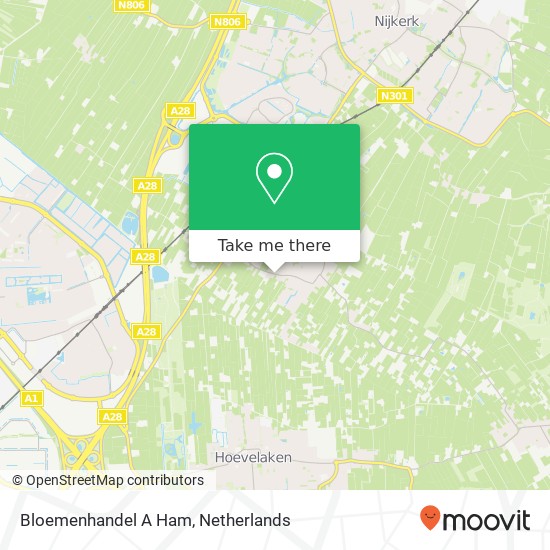 Bloemenhandel A Ham map