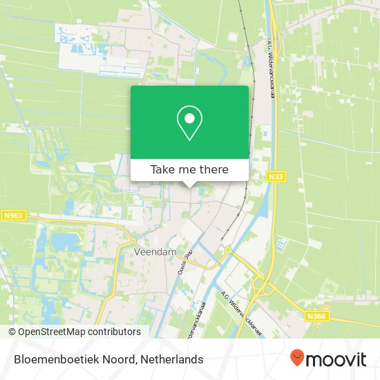 Bloemenboetiek Noord Karte