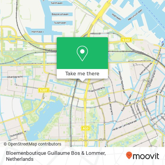 Bloemenboutique Guillaume Bos & Lommer map
