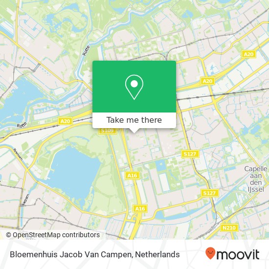 Bloemenhuis Jacob Van Campen map