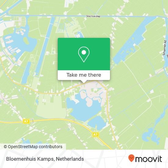 Bloemenhuis Kamps map