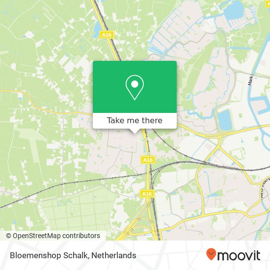 Bloemenshop Schalk map