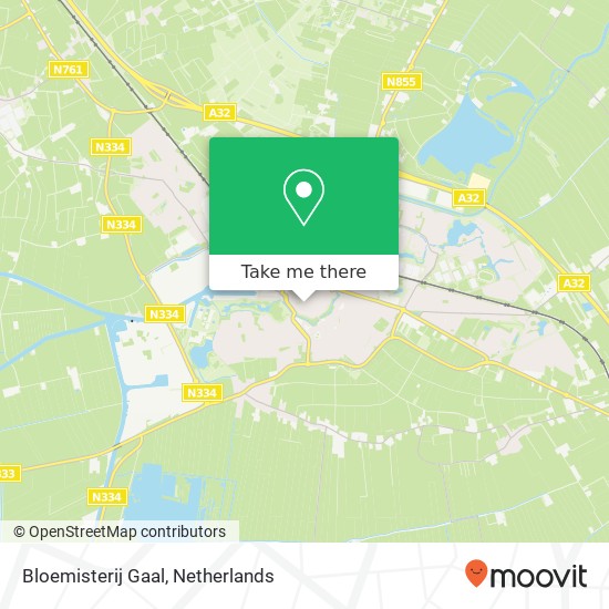 Bloemisterij Gaal map