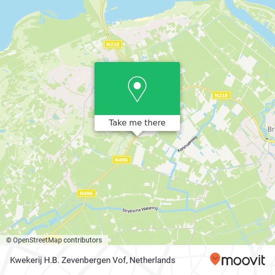 Kwekerij H.B. Zevenbergen Vof map