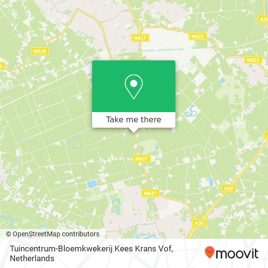 Tuincentrum-Bloemkwekerij Kees Krans Vof map
