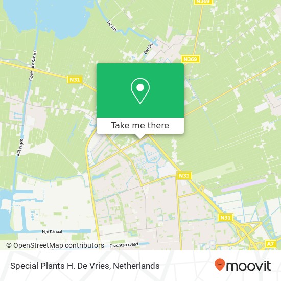 Special Plants H. De Vries map