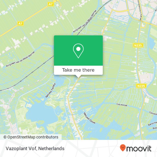 Vazoplant Vof map