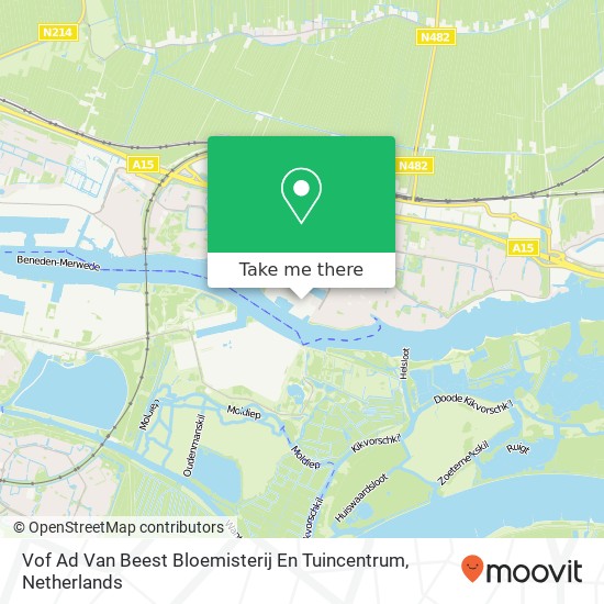 Vof Ad Van Beest Bloemisterij En Tuincentrum Karte