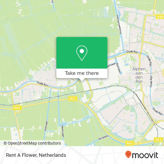 Rent A Flower map