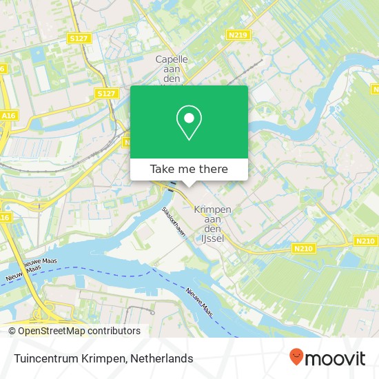 Tuincentrum Krimpen map