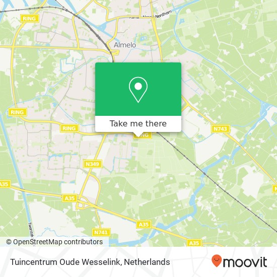 Tuincentrum Oude Wesselink map