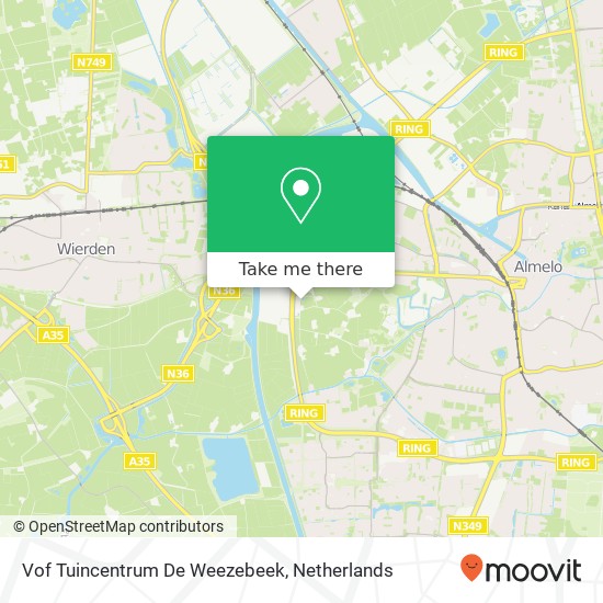 Vof Tuincentrum De Weezebeek map