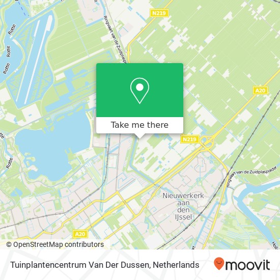 Tuinplantencentrum Van Der Dussen map