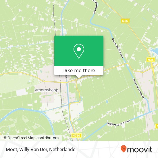 Most, Willy Van Der map