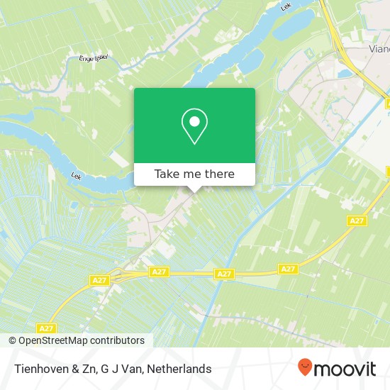 Tienhoven & Zn, G J Van map