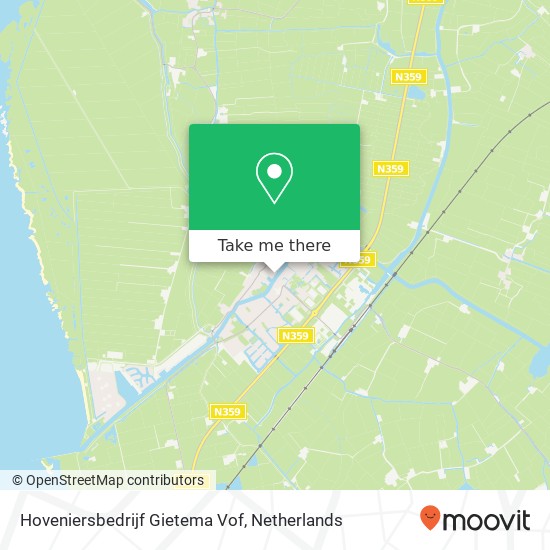 Hoveniersbedrijf Gietema Vof map