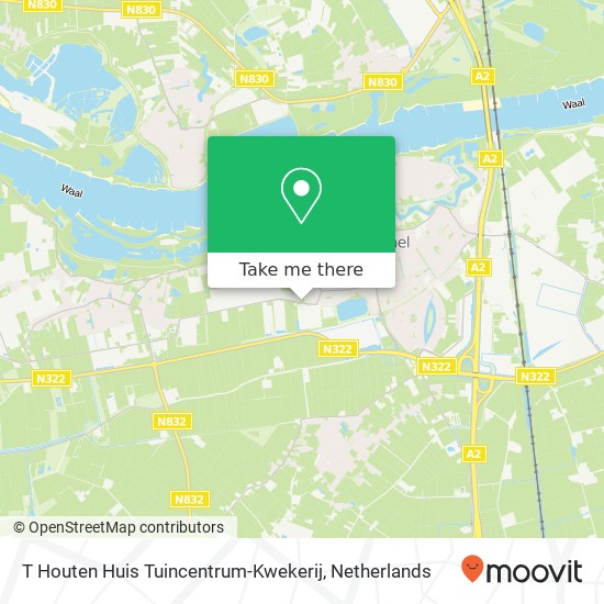 T Houten Huis Tuincentrum-Kwekerij map