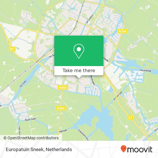 Europatuin Sneek map