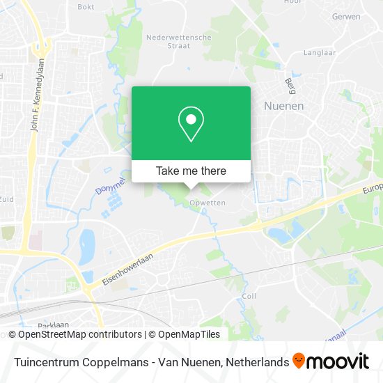 Tuincentrum Coppelmans - Van Nuenen map