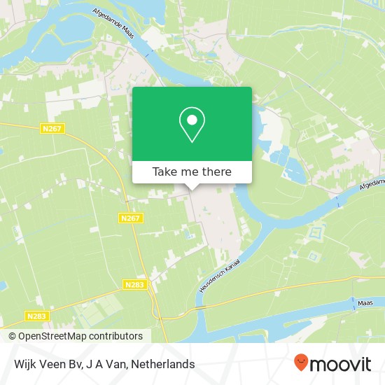 Wijk Veen Bv, J A Van map