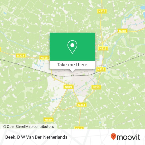 Beek, D W Van Der map