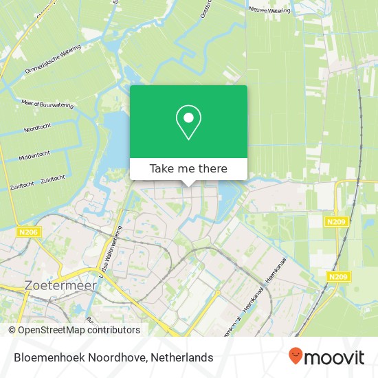 Bloemenhoek Noordhove map