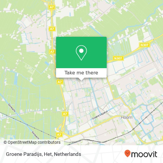 Groene Paradijs, Het map