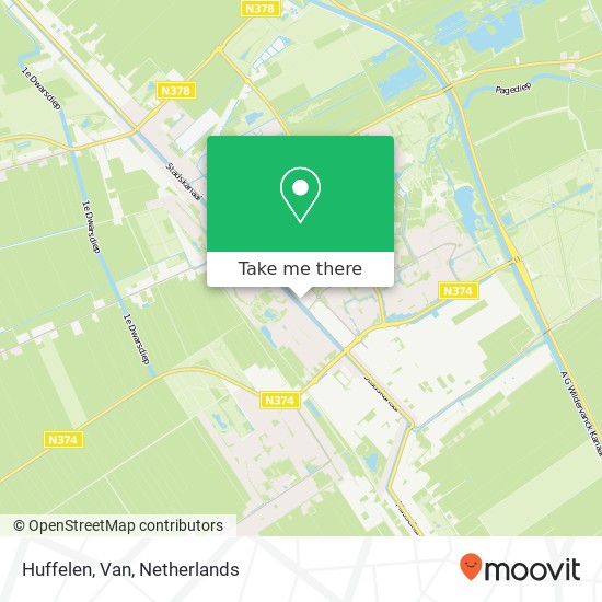 Huffelen, Van map