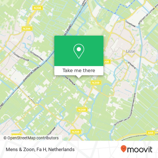 Mens & Zoon, Fa H map