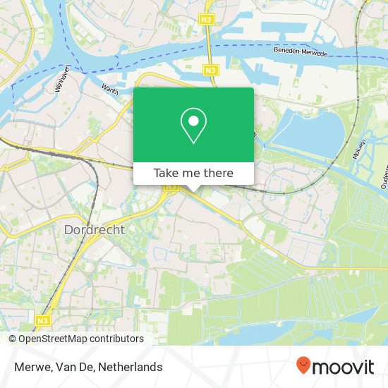 Merwe, Van De map