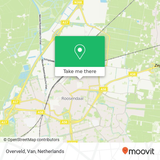 Overveld, Van Karte