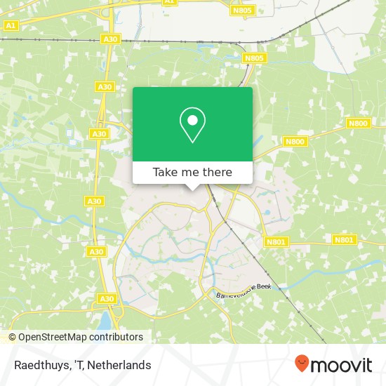 Raedthuys, 'T map