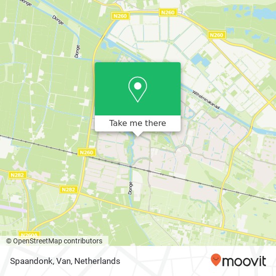 Spaandonk, Van map