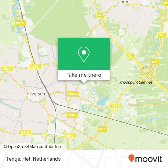 Tentje, Het map